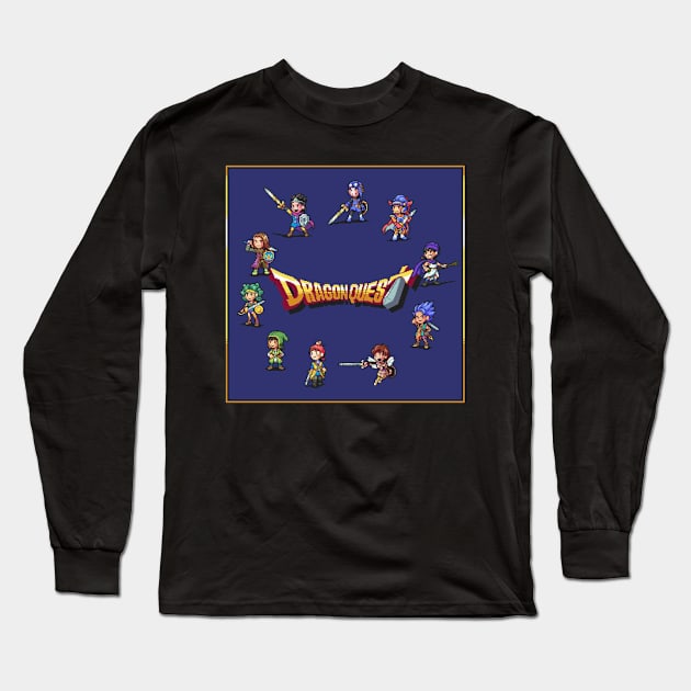 Dragon Quest Long Sleeve T-Shirt by BUSTLES MOTORCYCLE